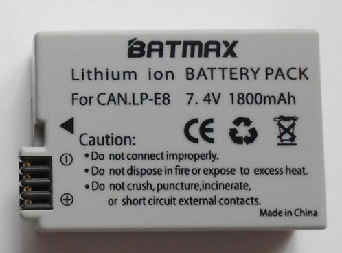 Batterie LP-E8 cœur courageux 1500mAh, TV, Hi-fi & Vidéo, Photo | Accumulateurs & Batteries, Neuf, Enlèvement ou Envoi