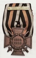 Rosette KtK en forme de croix Hindenburg 14 18 Anvers, Armée de terre, Enlèvement ou Envoi, Ruban, Médaille ou Ailes