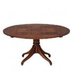 RAC (Royal Antique Collection) cirkante  tafel  + 6 stoelen, Huis en Inrichting, Overige vormen, 100 tot 150 cm, 100 tot 150 cm