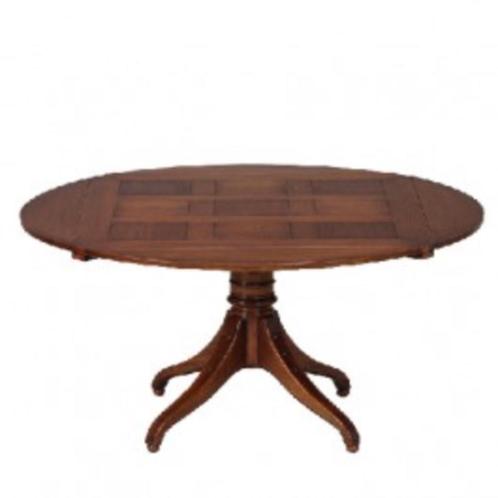 RAC (Royal Antique Collection) cirkante  tafel  + 6 stoelen, Huis en Inrichting, Tafels | Eettafels, Zo goed als nieuw, 100 tot 150 cm