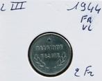 2 francs 1944 français flamand, Enlèvement ou Envoi, Monnaie en vrac, Métal