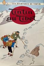 Poster Tintin au Tibet 61/43 cm très bon état., Ophalen of Verzenden, Kuifje, Gebruikt, Plaatje, Poster of Sticker