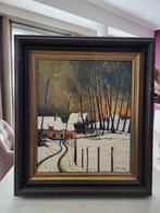 Schilderij "de hoge bomen 's winters" Piet Van Aken, Ophalen