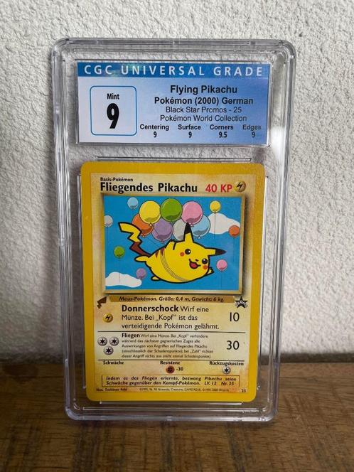 Flying Pikachu (PWC WP 25) - CGC 9, Hobby en Vrije tijd, Verzamelkaartspellen | Pokémon, Nieuw, Losse kaart, Ophalen of Verzenden