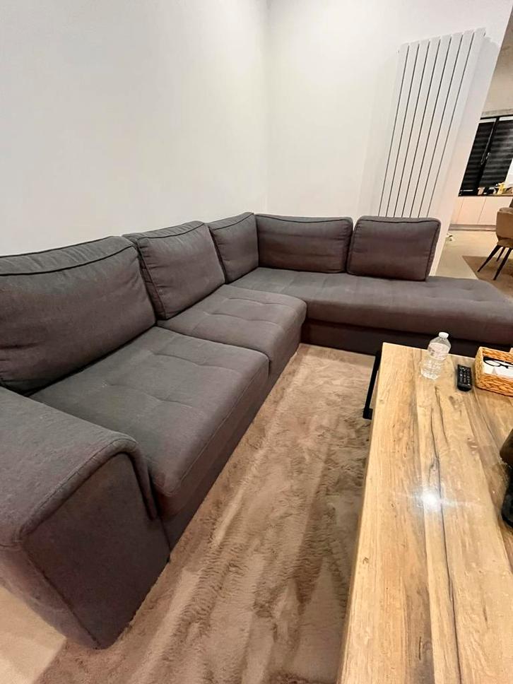 Hoeksalon, Huis en Inrichting, Zetels | Complete zithoeken, Zo goed als nieuw, Stof, Ophalen