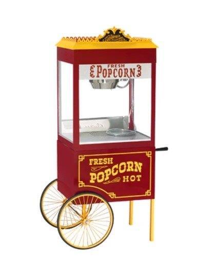 Verhuur professionele Retro popcornmachine op kar, Hobby en Vrije tijd, Feestartikelen | Verhuur, Nieuw, Ophalen
