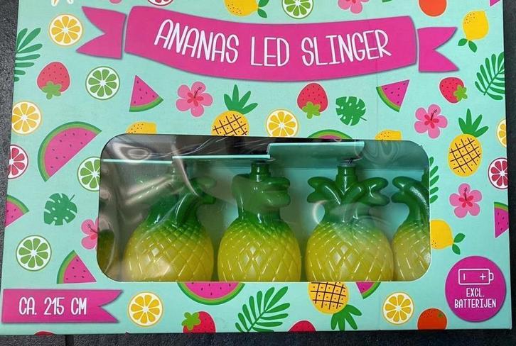Ananas led slinger Partij - 12 sets, Diversen, Rommelmarktspullen, Nieuw, Ophalen of Verzenden