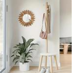 Boheemse Zonnebloem Wandspiegel – 30 cm, Minder dan 50 cm, Rond, Nieuw, Ophalen of Verzenden