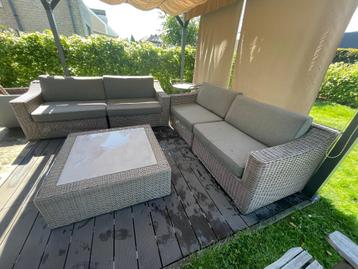 Salon de Jardin Loungeset + Table beschikbaar voor biedingen
