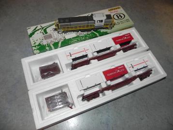 H0 Mehano SNCB Loco 7751 DIGITAL + 2 wagons Rivarossi Rs disponible aux enchères