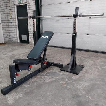 Atx squat stands +atx bankje +  atx barbarian Gewichten set beschikbaar voor biedingen