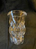 Val Saint Lambert, vase en cristal signé, hauteur 26 cm, Enlèvement