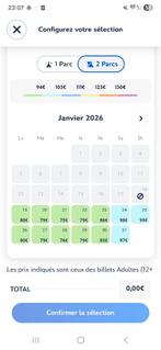 Billet entrée disneyland paris 1 jour 2 parcs, Enlèvement ou Envoi, Neuf