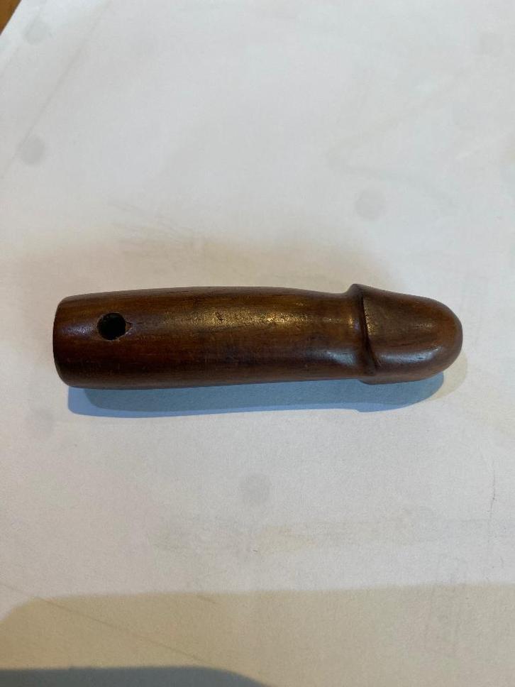 Amulette pendentif phallique en bois (n2), Antiek en Kunst, Kunst | Niet-Westerse kunst, Ophalen of Verzenden