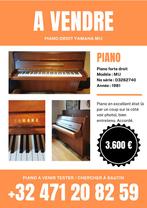 Piano droit Yamaha M1J, Muziek en Instrumenten, Piano's, Ophalen, Zo goed als nieuw, Bruin, Piano