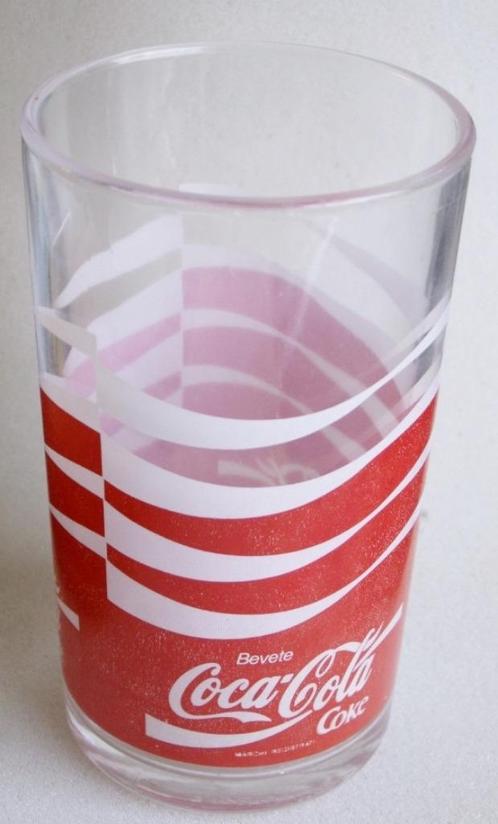 Coca Cola glas Italië Bevete Coca-Cola Coke dichte wave, Verzamelen, Glas en Drinkglazen, Nieuw, Ophalen of Verzenden