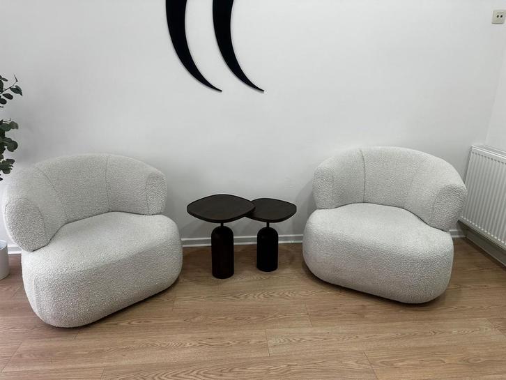 Design fauteuils van Juntoo, Huis en Inrichting, Zetels | Zetels en Chaises Longues, Zo goed als nieuw, Eenpersoons, Minder dan 150 cm