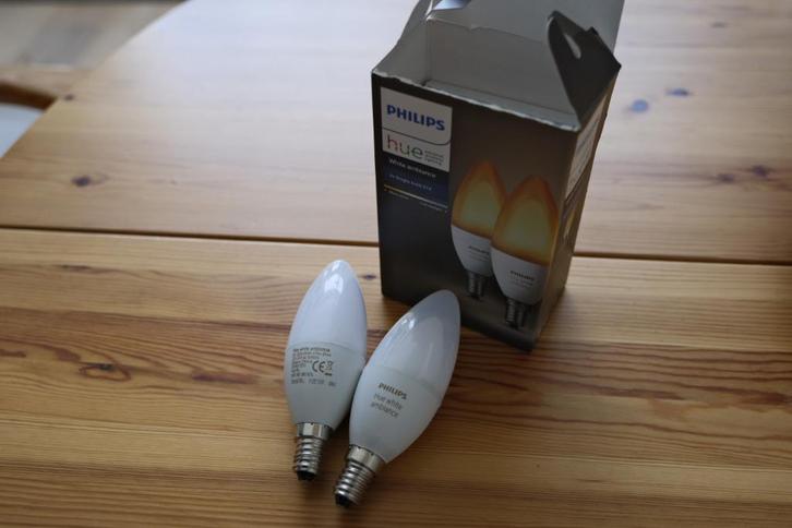 Philips Hue White Ambiance 2x E14 - nieuw, Huis en Inrichting, Lampen | Losse lampen, Nieuw, Led-lamp, E14 (klein), Ophalen of Verzenden