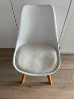 6 witte eetkamerstoelen, Ophalen, Gebruikt, Wit, Vijf, Zes of meer stoelen