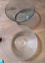 2 glazen vintage kommen schotels, Récipient(s), Comme neuf, Envoi