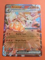 032 Arcanine ex - Scarlet & Violet - Pokémon, Enlèvement ou Envoi, Comme neuf, Cartes en vrac, Foil