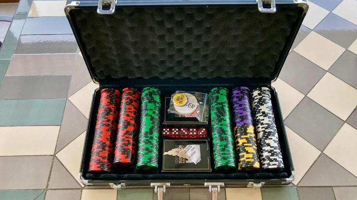 Professioneel pokerspel, Hobby en Vrije tijd, Gezelschapsspellen | Kaartspellen, Nieuw, Vijf spelers of meer, Ophalen of Verzenden