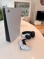 Ps5 + controler + draadloze headset, Ophalen, Zo goed als nieuw, Playstation 5 Digital