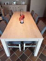 Zo goed als nieuw tafel + 8 stoelen. 220-90 cm, Huis en Inrichting, Ophalen, Zo goed als nieuw