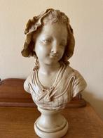 marmeren buste jonge vrouw, Antiek en Kunst, Ophalen