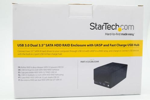 Startech S352BU33HR USB3.0 Dual 3,5" SATA HDD RAID City NAS, Computers en Software, NAS, Zo goed als nieuw, Ophalen of Verzenden