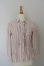 Gestreepte hemdsblouse - Xandres - M 36, Wit, Ophalen of Verzenden, Lange mouw, Maat 36 (S)