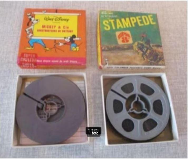 2 vieilles bobines de film 8 mm originales, TV, Hi-fi & Vidéo, Bobines de film, Film 8 mm, Enlèvement ou Envoi
