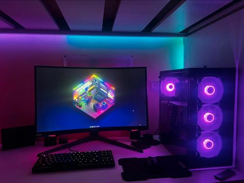 RX7800XT Odyssey G7 volledige gaming-installatie, Computers en Software, Desktop Pc's, Nieuw, 4 Ghz of meer, SSD, 32 GB, Met videokaart