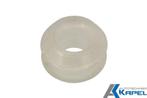 Schakelstang rubber, nylon wit smal, Nieuw