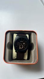 Montre Fossil avec bracelet en cuir marron, Enlèvement ou Envoi, Neuf