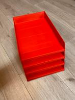 Corbeille à courrers rouge, 4 pièces pour 10€, Ophalen of Verzenden