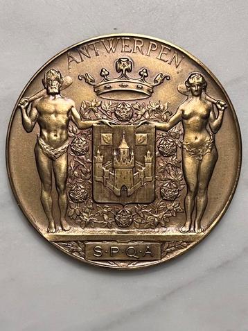 Medaille in brons, Stad Antwerpen 1953 beschikbaar voor biedingen