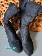 Enkellaarzen zwart daim, Comme neuf, Enlèvement, Boots et Botinnes, Noir