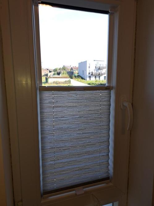 Store plissé Diaz – 76,5 x 31,5 cm – gris texturé – très bon, Huis en Inrichting, Stoffering | Gordijnen en Lamellen, Zo goed als nieuw