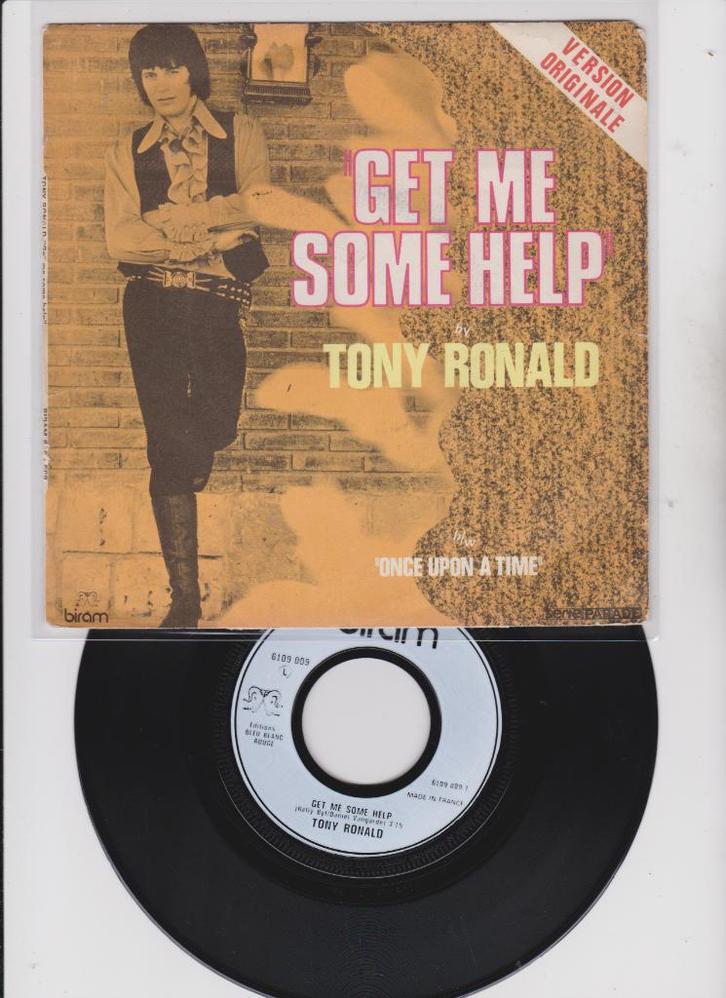 Tony Ronald – Get Me Some Help   1971, Cd's en Dvd's, Vinyl Singles, Gebruikt, Single, Pop, 7 inch, Ophalen of Verzenden