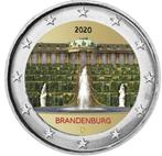 2 euro Duitsland 2020 Brandenburg gekleurd, 2 euro, Duitsland, Ophalen of Verzenden