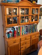 Gratis grenen buffetkast met glazen deuren, Huis en Inrichting, Ophalen, Gebruikt, Buffetkast, 25 tot 50 cm