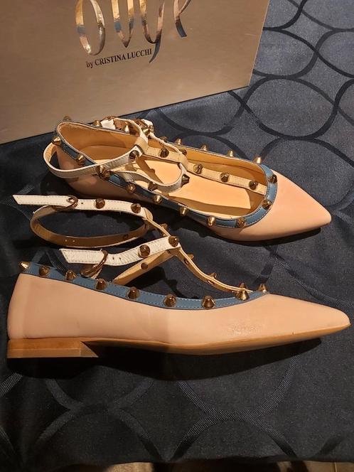 Nieuwe Kristal rosa+ blue + bianco schoenen maat 36 Nieuw en, Kleding | Dames, Schoenen, Nieuw, Ballerina's, Ophalen of Verzenden