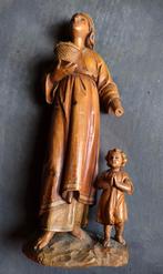 Saint Dorothy in hout, Antiek en Kunst, Ophalen of Verzenden