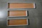 Lot de 3 Etagères Mural Métal + Merisier Stratifier NEUF !, Enlèvement, Neuf