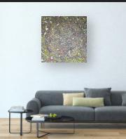 BonoB art / abstract 80x80 / linnen beschikbaar voor biedingen