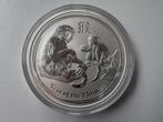 Zilveren 5 ounce munt Year of the Monkey, Postzegels en Munten, Ophalen of Verzenden, Zilver