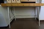 Ikea Lillasen bamboe bureau met lades 102x49 cm, Ophalen, Zo goed als nieuw, Bureau