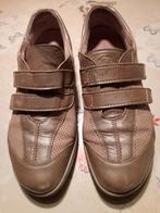 Chaussures avec velcro, cuir, dames, Christian Dietz, Beige, Christian Dietz, Comme neuf, Sabots