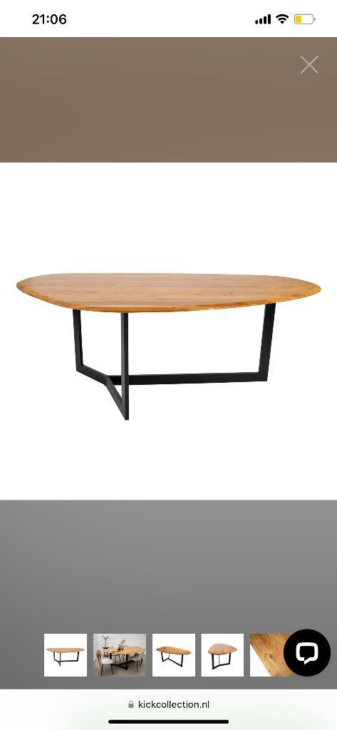 Organische eettafel, Huis en Inrichting, Tafels | Eettafels, Nieuw, Overige vormen, Ophalen